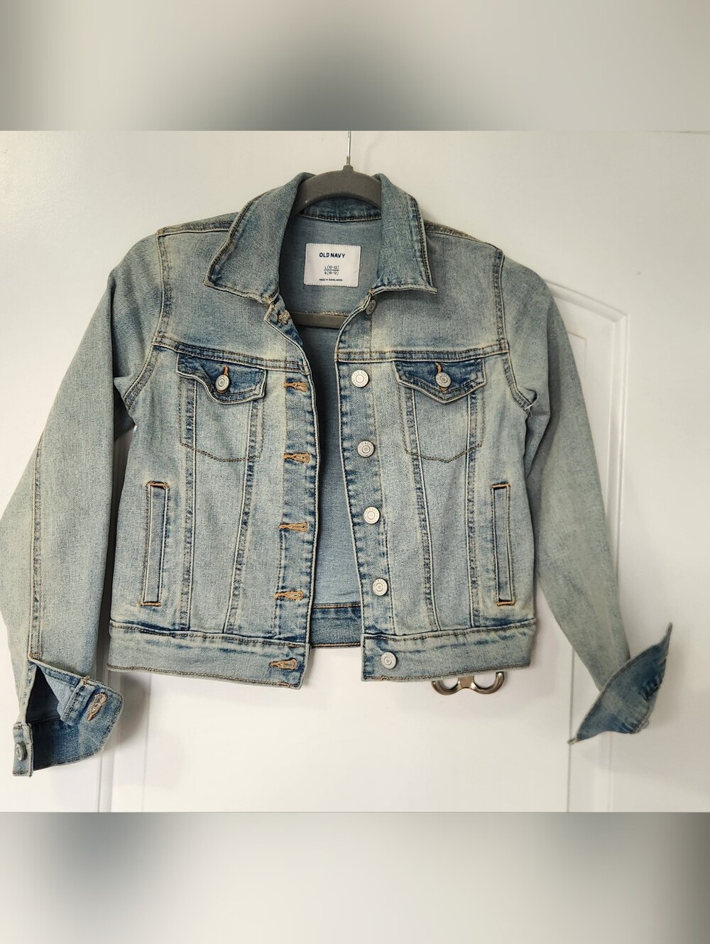Old Navy Light Blue Denim Jean Jacket - Girl's Sz 10-12